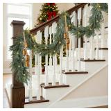 Fovths 12 Ft Christmas Garland with Lights