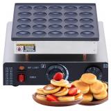 SNICE Electric Poffertjes Grill, 25 Cavities