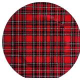 Round 13' Charger Plate - Classic Red Plaid