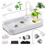 Large Turtle Tank Kit with Lamp and Filter