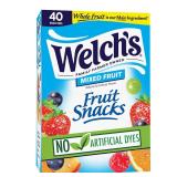 Welch's Mixed Fruit Snacks, 0.8 oz, 40 ct