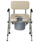 $115 Medline Drop Arm Commode with Padded Seat