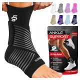Sleeve Stars Ankle Brace with Strap (Black)