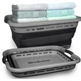 Brookstone 11 Gal Collapsible Laundry Basket