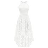 Sm-Dressystar Halter Lace Wedding Guest Dress