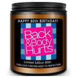 Homsolver 80th Birthday Candles Lavender