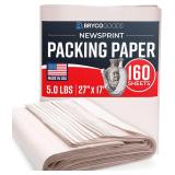 Bryco Newsprint Packing Paper Sheets 5lb 160