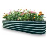 $116 Gardmax Galvanized Raised Garden Bed 8x2ft