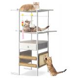 Modern Cat Tree with Sisal Scratching Post