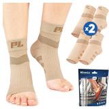 POWERLIX Plantar Fasciitis Socks (2 Pairs)