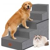 Large Dog Stairs   22.5' H, 5-Step Grey