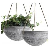 LA JOLIE MUSE Hanging Planter Set, Marble