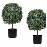 2 Pack Faux Boxwood Plants (22' x13')