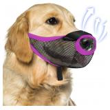 Dog Muzzle with Front Opening (Purple, XL)