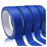 4 Rolls Painter's Tape, Blue, 88yd x0.94in