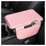 Stacool Upgraded Car Center Console Cover, Pink