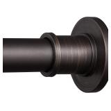 BRIOFOX Shower Curtain Rod 43-72 in Stainless