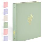Sooez 3 Ring Binder 1' with Gold Foil