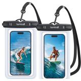 Lamicall Waterproof Phone Pouch Case - 2 Pack