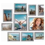 Vittanly 10 Pack Picture Frames Grey (8x10)