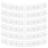 White Papel Picado Banner, 6x108ft, All White