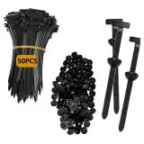 Nylon Self-Locking Zip Ties, UV Resistant (Car)