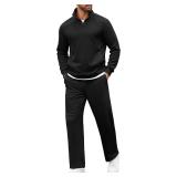 (XL) COOFANDY Men's 2-Piece Tracksuit Set