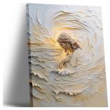 Framed White Jesus Canvas Wall Art   12x16in