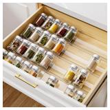 MIUKAA 4-Tier Spice Drawer Organizer (8 Pack)