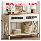 VETIN Wood Console Table with Drawers (46)
