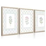 Wildflower Nursery Wall Art Canvas Prints