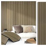 Vintage Brown Wood Slat Wall Panel