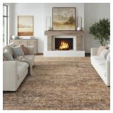 Fmfunctex 6x9 Washable Rug Rust Brown Oriental