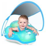 LAYCOL Baby Pool Float with Canopy UPF50+