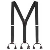 Men Suspenders: 1.4' Y-Back Elastic Ends