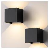 2 Pack 15W Outdoor Wall Light 3000K LED