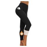XXL-FEYHAY Fleece-Lined Yoga Pants Thermal Legging