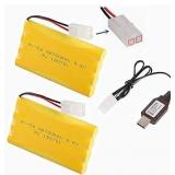 Cecicebb 9.6V 700mAh Ni-Cd AA Battery Pack