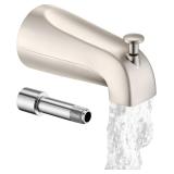 Brushed Nickel Bathtub Spout with Diverter