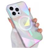 iPhone 14 Pro Max Case, Clear Glitter, MagSafe