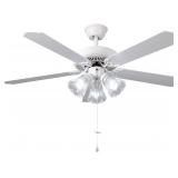 $103 52-Inch Indoor Ceiling Fan with LED