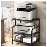 niffgaff Printer Stand - 3 Tier, 24.4' Black