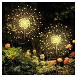 GIGALUMI Garden Lights 120LED Solar 2Pack