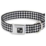 Buckle-Down Dog Collar Houndstooth 11-17'