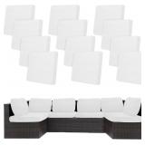 12Pcs Stretch Patio Cushion Covers (Jade)