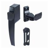 Push Button Screen or Storm Door Latch, Black