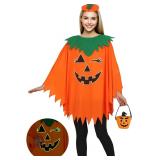2pk Pumpkin Costume: Glow-in-the-Dark Set