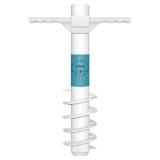 DUUDO Beach Umbrella Sand Anchor, 5-Spiral White