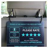 Nebudo Lyft/Uber Headrest Sign (2-Pack)