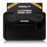 ENRICH UP 2-in-1 Wheel Tray Table - Black